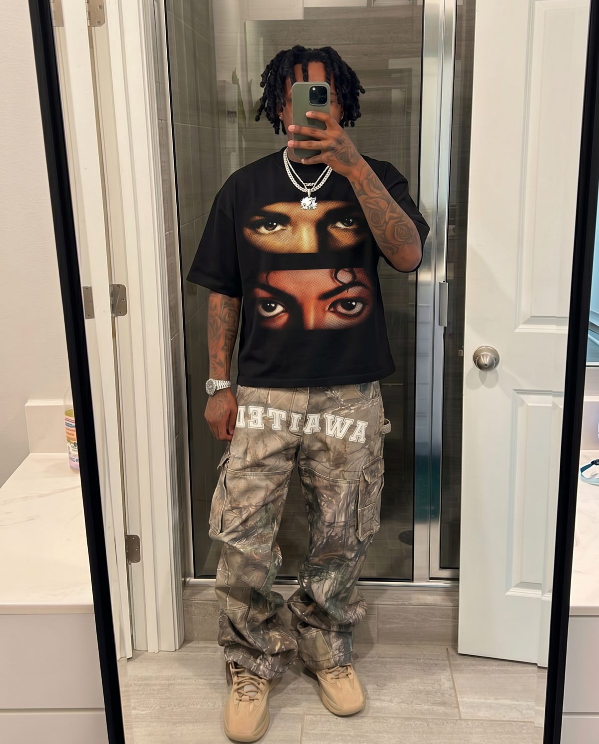 Drake & Michael Jackson Vision Boxy Shirt Vintage Bootleg Streetwear Oversized Graphic Tee