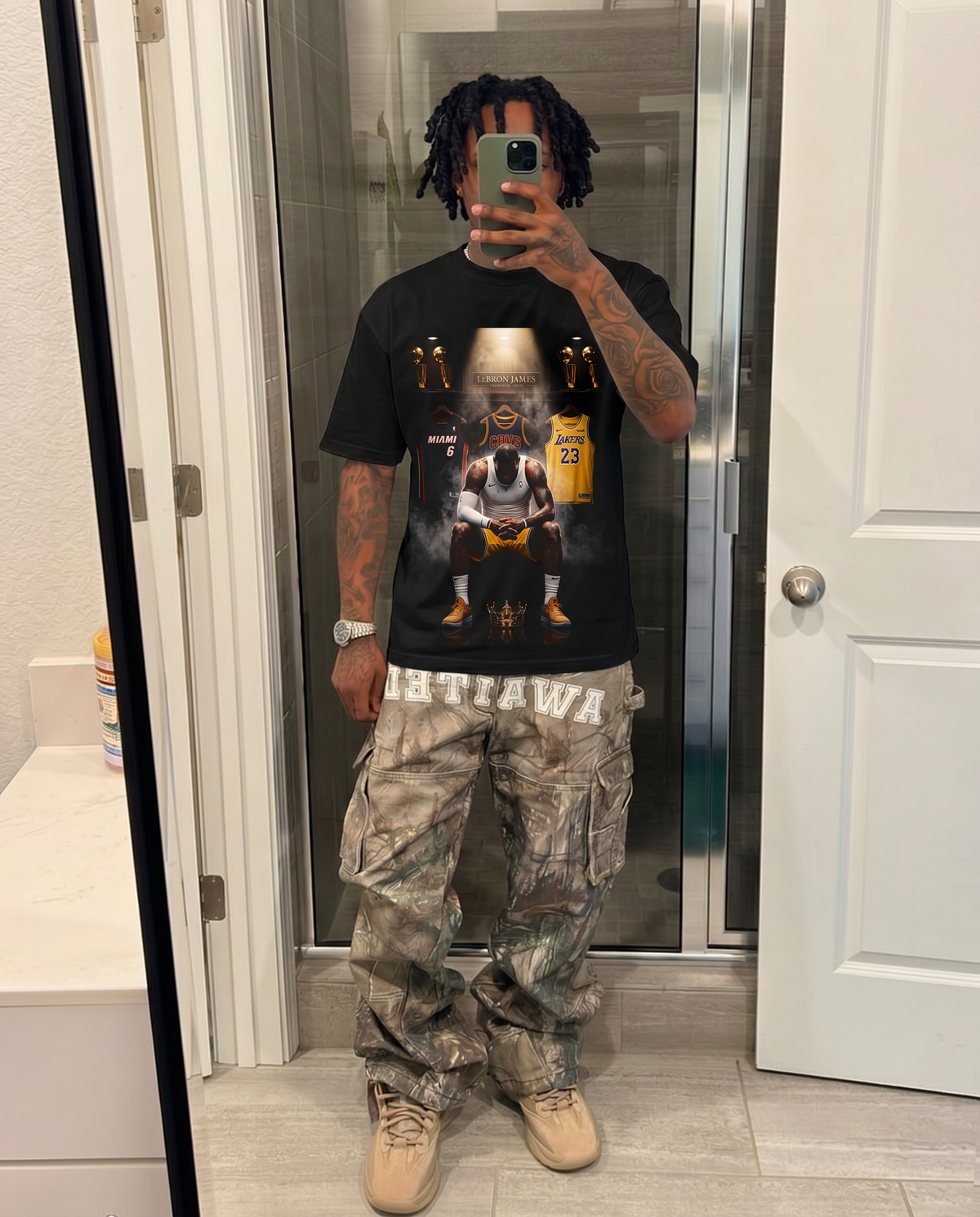 Lebron James Showcase Shirt Vintage Streetwear Oversized Artist Graphic Tee