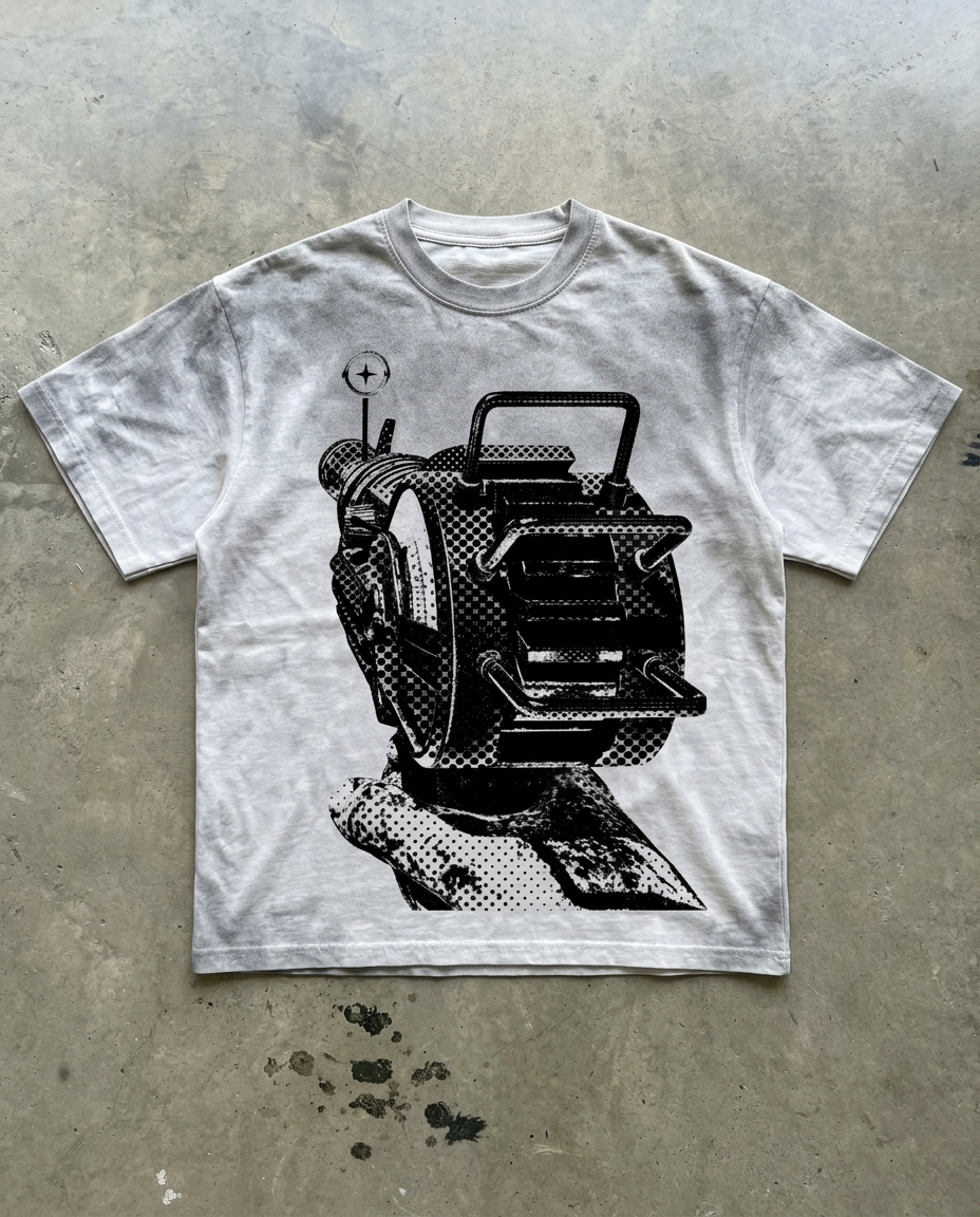 POV Raygun Heavyweight Washed Gradient Boxy Tee Shirt