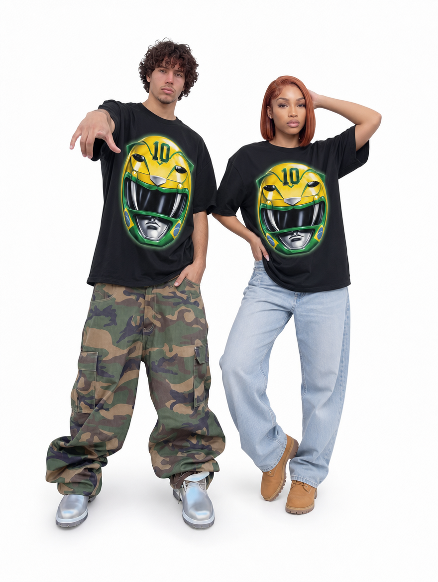 Brazil Ranger #10 Soccer World Cup Boxy Oversized Tee Shirt