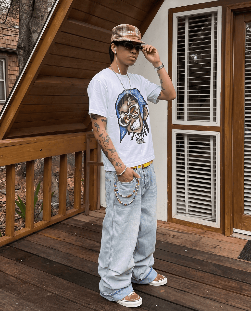 Aura Sleezy Boxy Shirt Streetwear Oversized Vintage Graphic Cartoon Y2K Tees