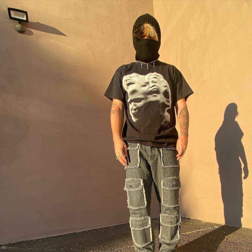 Screamo Vintage Oversized Boxy Tee Streetwear Y2K