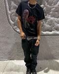 Neniom Desert Fighter Vintage Oversized Boxy Shirt Graphic Tee Streetwear Y2K
