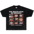 No Drugs Mouth Vintage Oversized Boxy Shirt Unisex Graphic Tees Streetwear Y2K