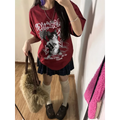 Harajuku Punk Cat Print T-Shirt