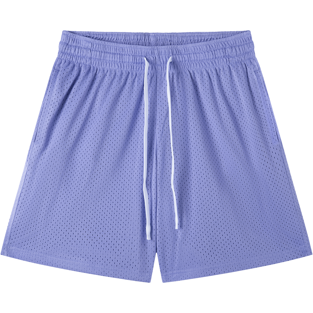 Everyday Mesh Drawstring Purple Shorts