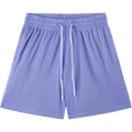 Everyday Mesh Drawstring Purple Shorts