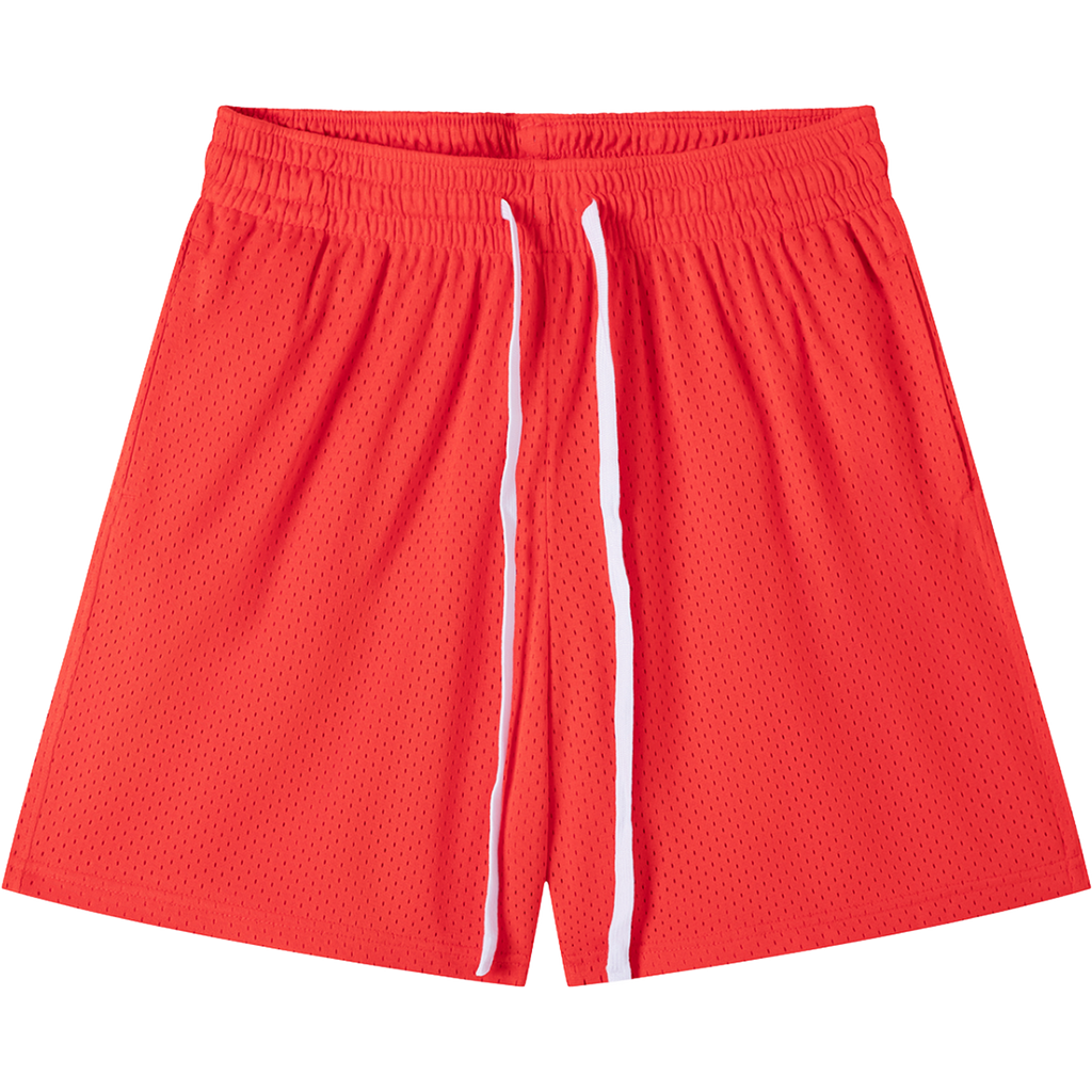 Everyday Mesh Drawstring Shorts – Dragon Red