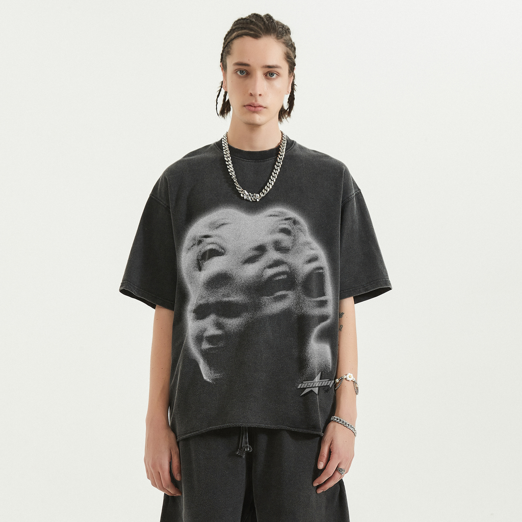 Screamo Vintage Oversized Boxy Tee Streetwear Y2K