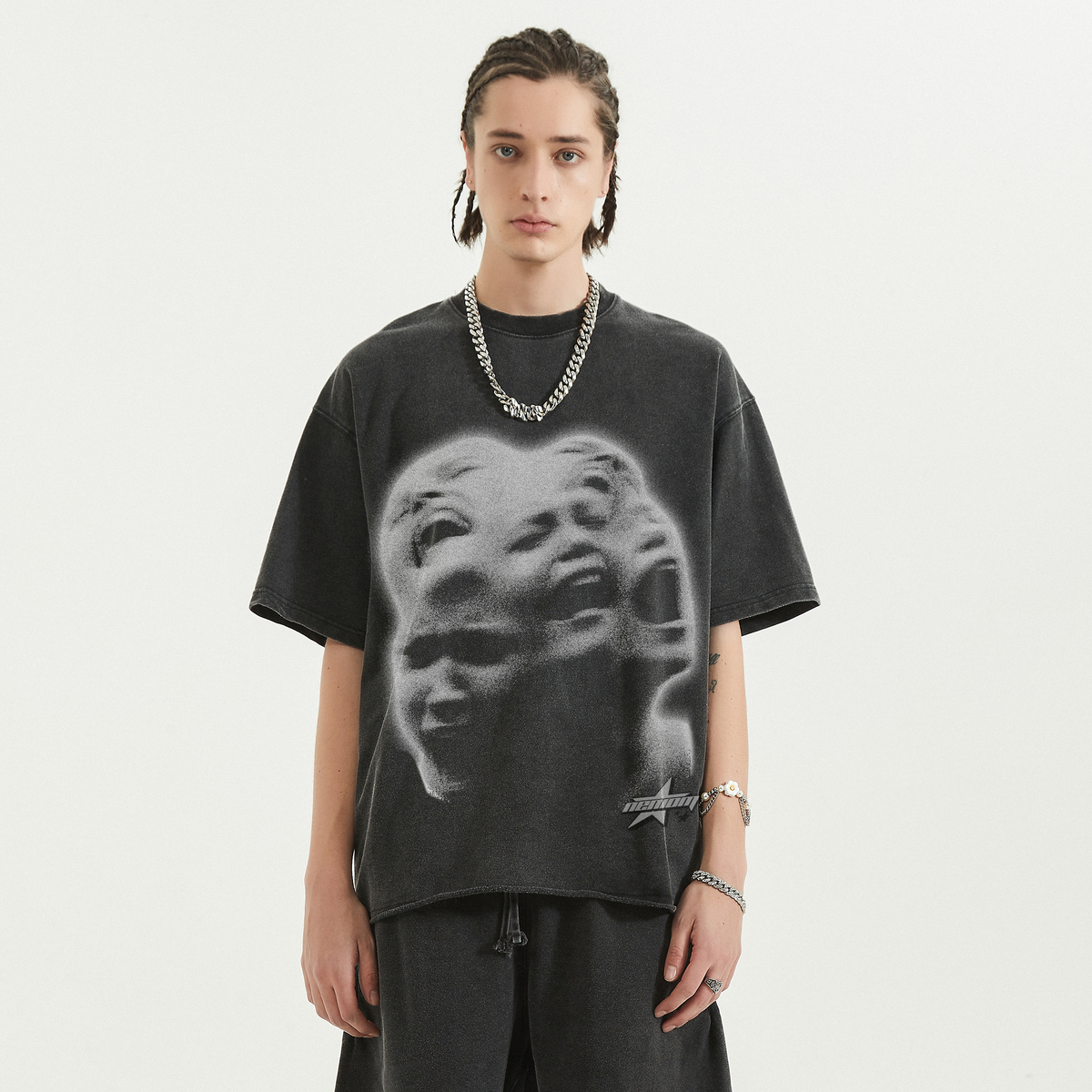Screamo Vintage Oversized Boxy Tee Streetwear Y2K