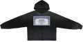 Social Security Destroyed Zip-Up Streetwear Hoodie Unisex  Oversized Graphic Opium Y2K