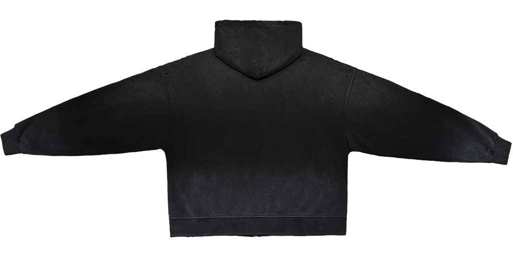 Social Security Destroyed Zip-Up Streetwear Hoodie Unisex  Oversized Graphic Opium Y2K