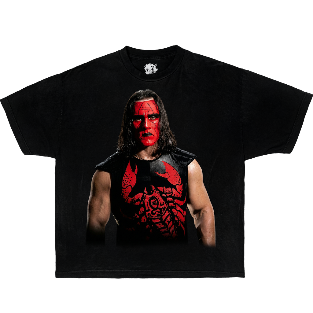 Sting Wrestling Fan Boxy Shirt Vintage Bootleg Wrestle Tee Y2K Oversized Graphic
