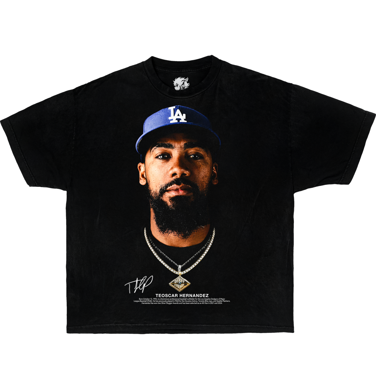 Teoscar Hernández Los Angeles Dodgers Boxy Shirt Retro Pop Music Shirt Oversized Graphic
