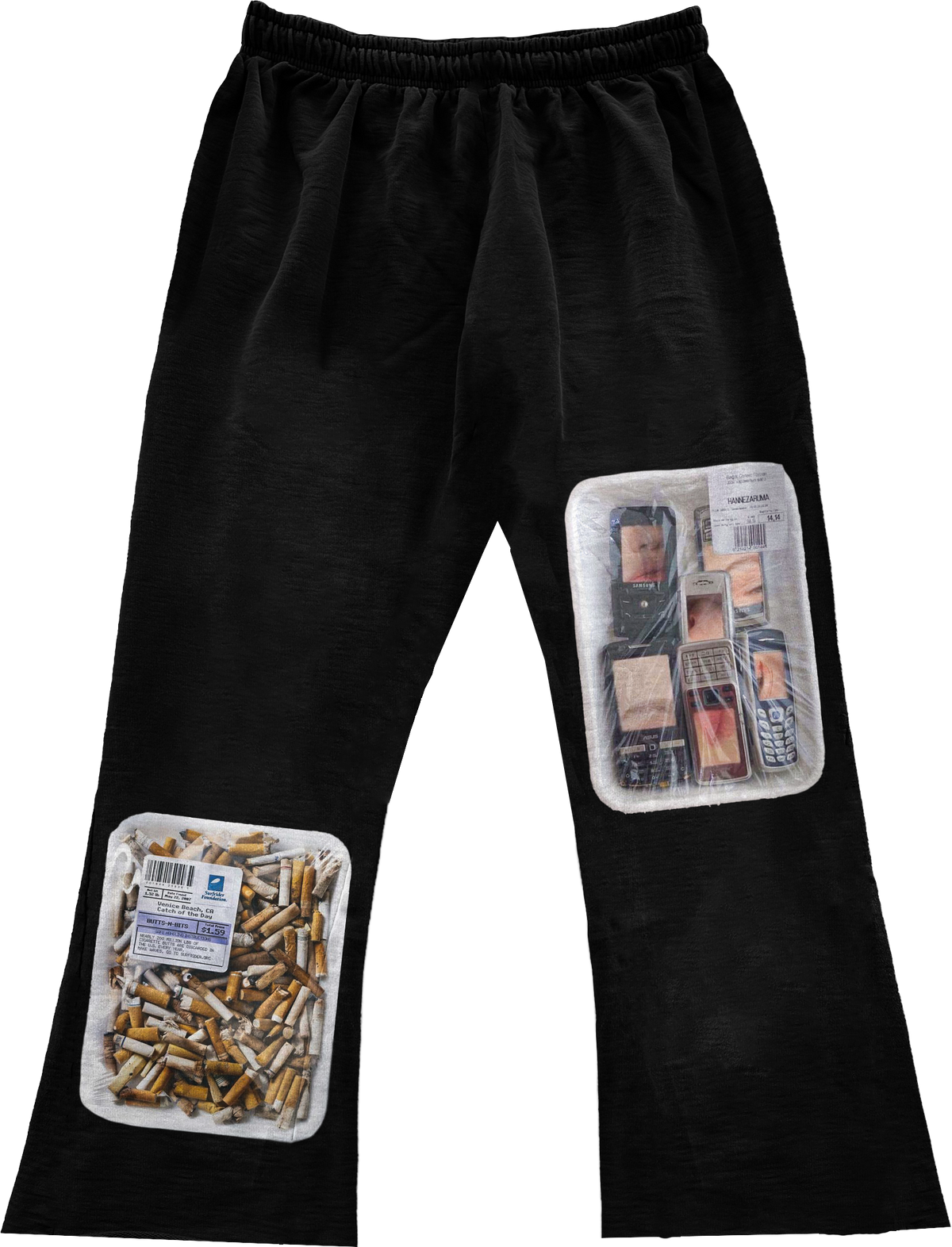 Wake Up Athleisure Handcrafted Vintage Loose fit Sweatpants Streetwear Baggy Unisex Y2K