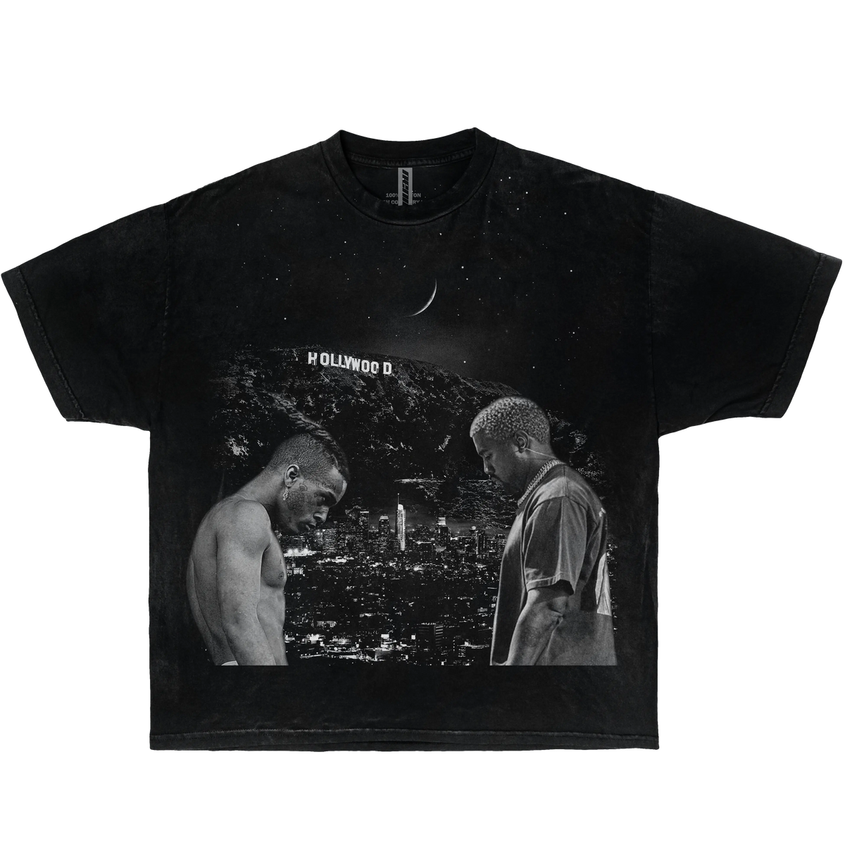 XXXTENTACION & KANYE WEST LONELY NIGHTS BOXY OVERSIZED SHIRT STREETWEAR RAP TEES Y2K